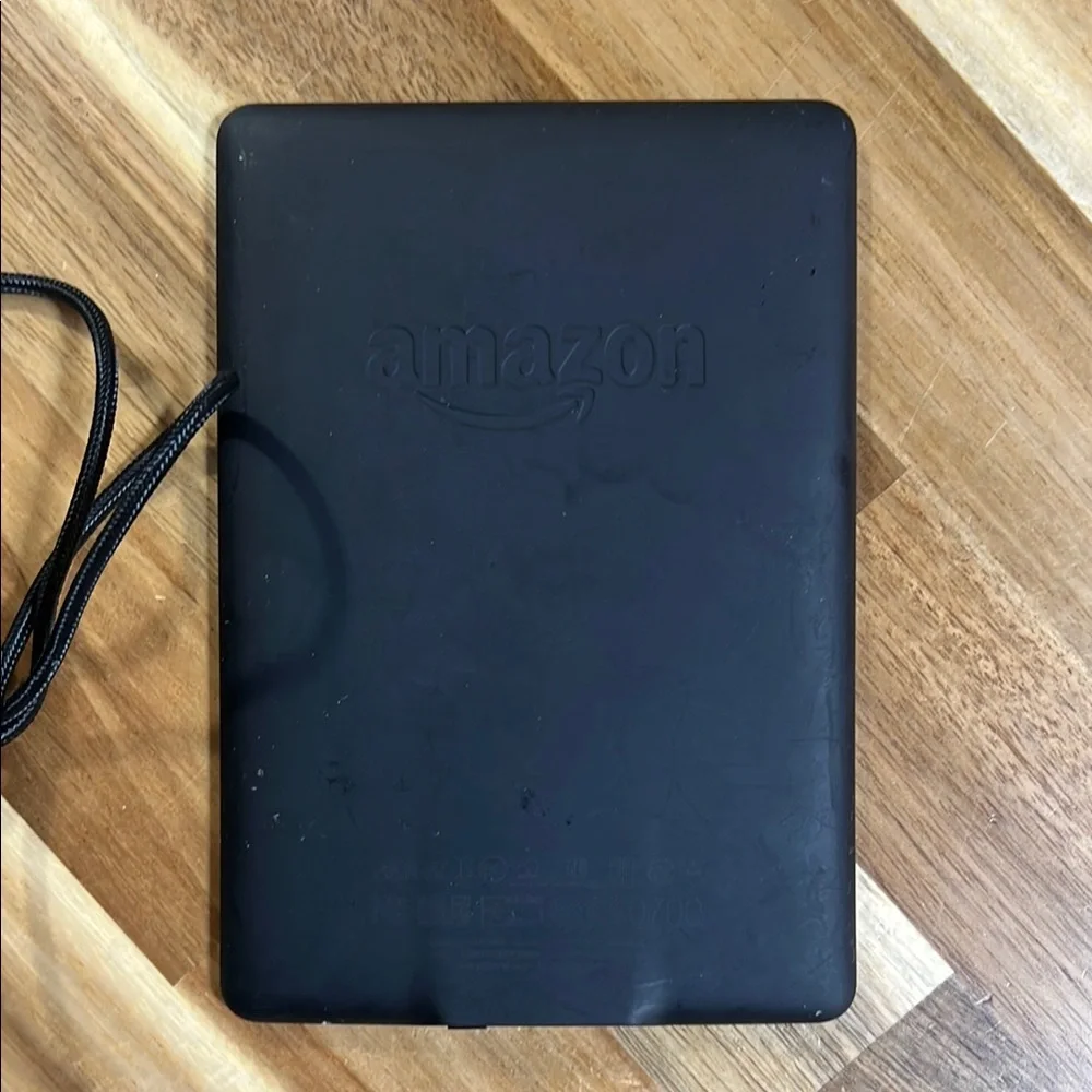 Black E-Reader with USB Cable